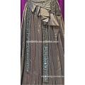 women grey muslim party dress islamic evening printed abaya kaftan dresses plus size